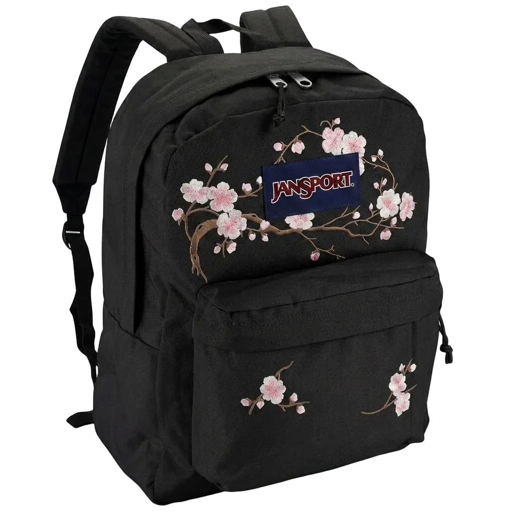 Cherry Blossom Backpack in Midnight Black